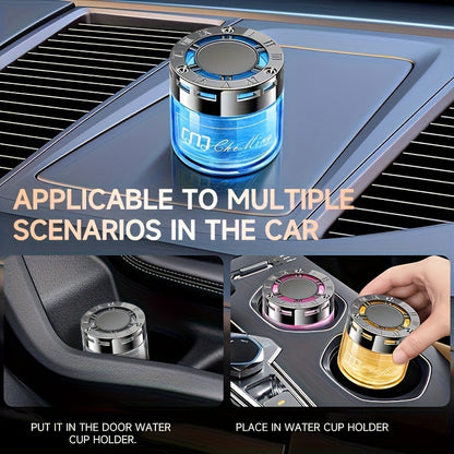 Luxurious Solid Perfume Car Air Freshener - Long-Lasting Intense Cologne Scent, Ideal for Men and Women, Eliminates Odors, Portable and Easy to Use for Vehicle Interiors