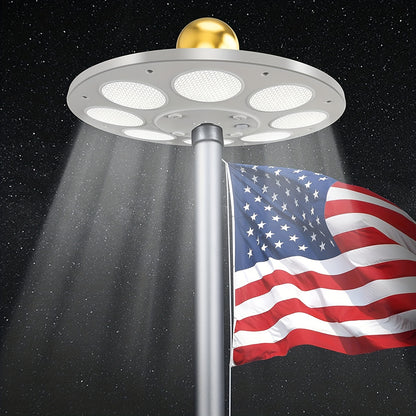 Solar Flagpole LED Light – 26/136 LED, Waterproof Outdoor Lighting for 15-25 Ft Poles, Automatic Dusk to Dawn, 10-Hour Runtime for Patios & Gardens