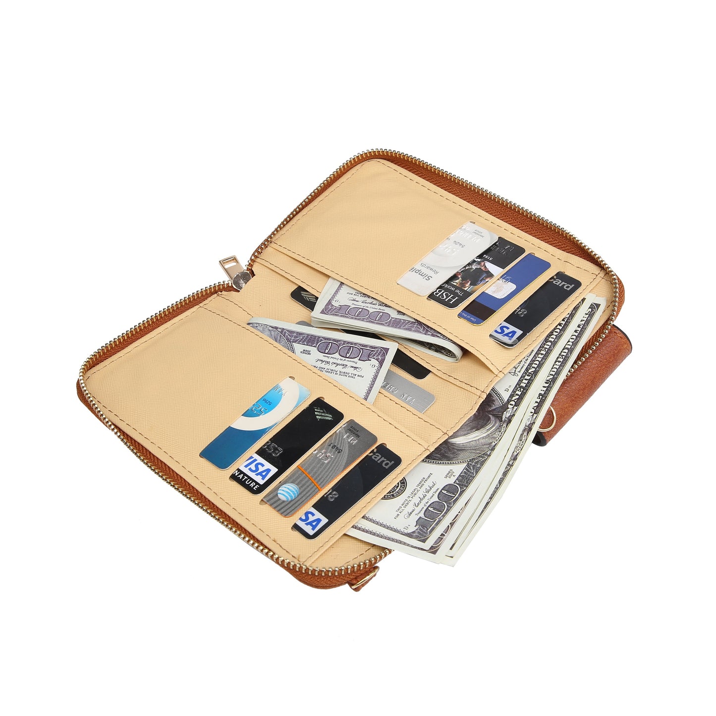 Women's Small Crossbody Phone Wallet - Mini Shoulder Bag with Credit Card Slots