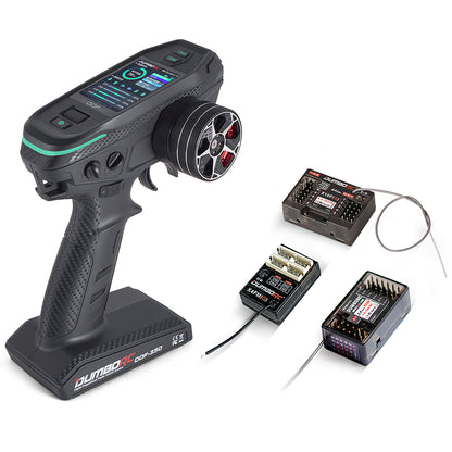 DUMBORC 2.4G 10CH Digital Radio Remote Controller – DDF-350 Transmitter with Receiver for RC Car, Boat, Tank, LCD FHSS System
