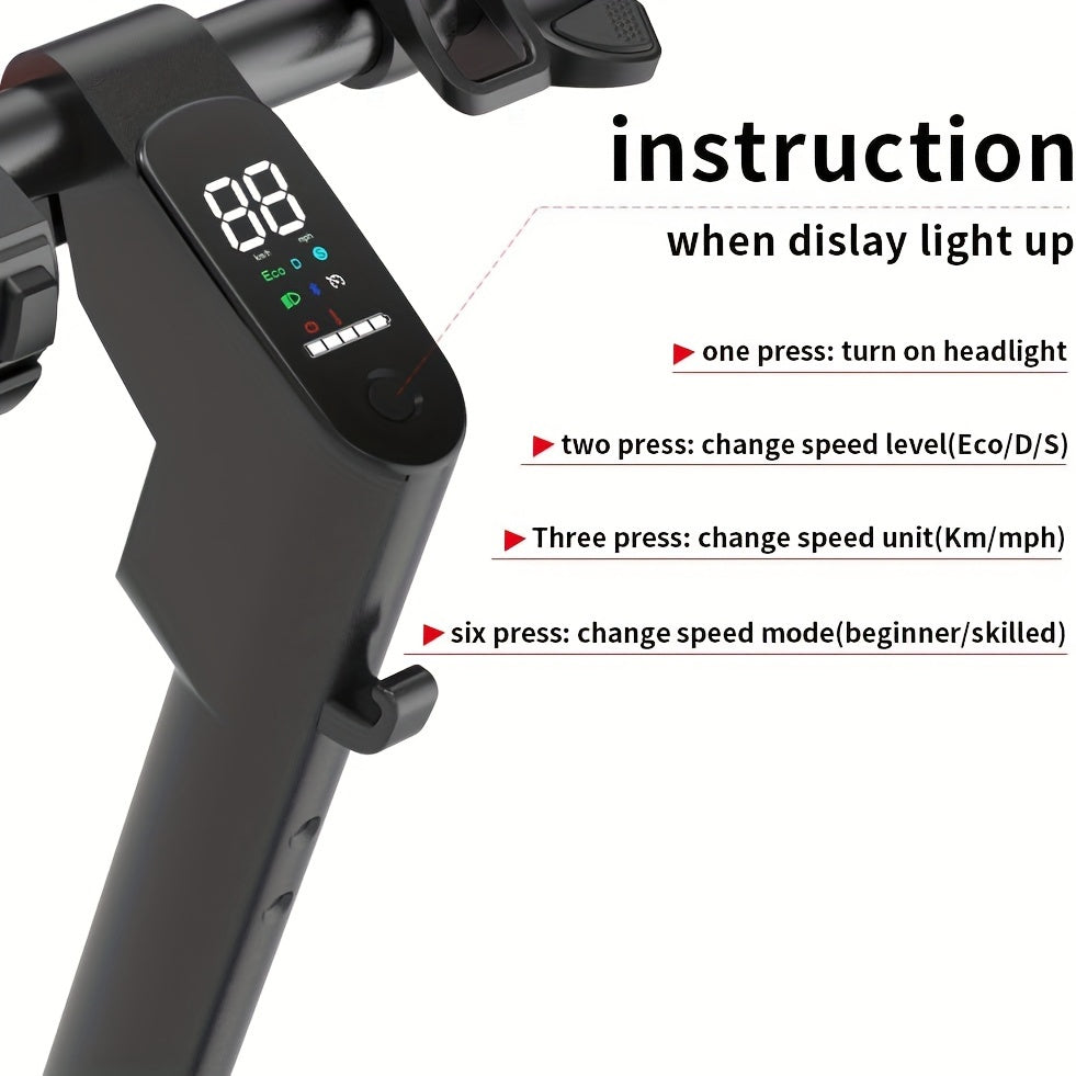 Powerful 350W Electric Scooter for Youth & Adults – Compact, Foldable, Lightweight Design – Up to 19 MPH Speed and 18 Mile Range – Ideal Urban and Campus Commuter