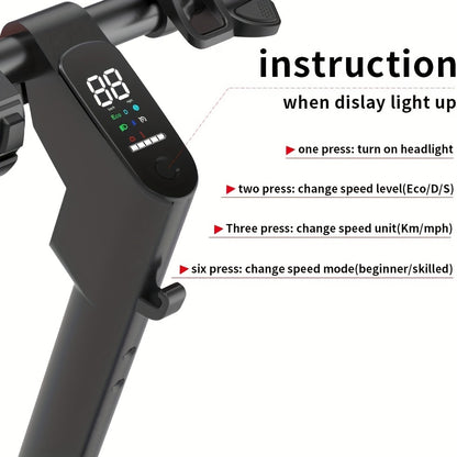 Powerful 350W Electric Scooter for Youth & Adults – Compact, Foldable, Lightweight Design – Up to 19 MPH Speed and 18 Mile Range – Ideal Urban and Campus Commuter