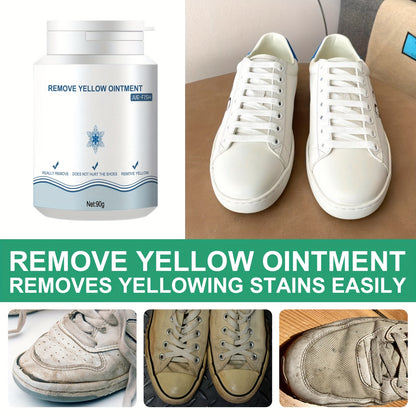 No Rinse Shoe Cleaner Gel – Removes Stains and Yellowing, Safe for Canvas, Sports and White Shoes – Portable and Easy to Use