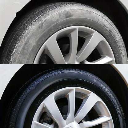 Black Shine Tire Wax - Durable, Long-Lasting Protection and Restoration Wax for Car, Bike, and Motorcycle Tires - Prevents Cracking, Whitening and Covers Scratches