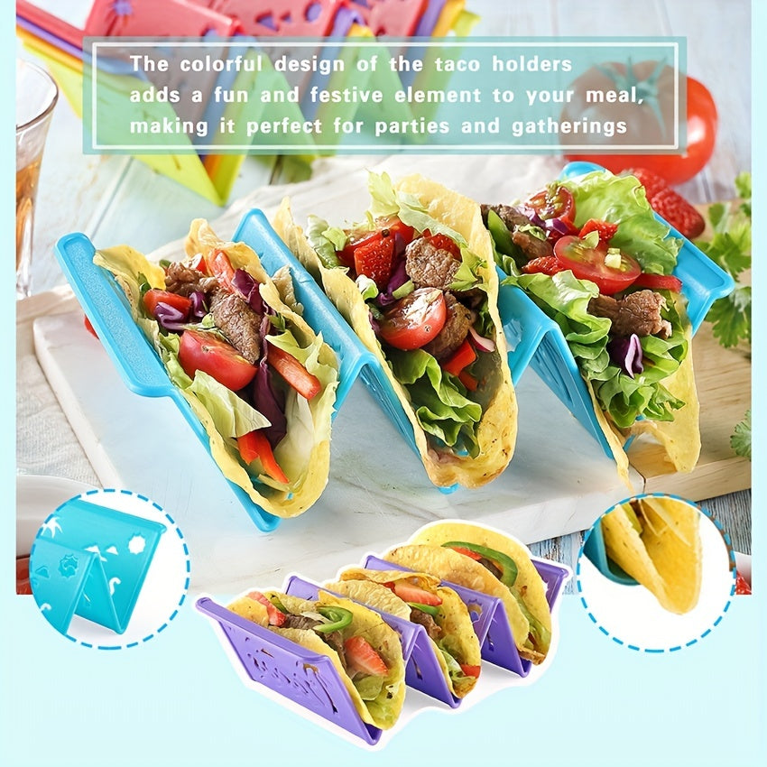 Reusable Taco Holders – 1/3/6pcs Colorful Washable Taco Stands, Safety Taco Rack, Also for Pancakes – Kitchen Gadgets and Kitchen Stuff