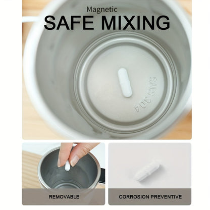 Fully Automatic 304 Stainless Steel Mixing Cup with Temperature Display – Portable Coffee Cup for Home and Office