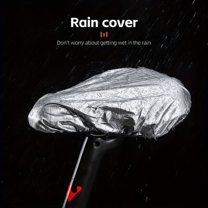 WEST BIKING High Elastic Breathable Bicycle Saddle Cover - Silicone and Sponge with Rainproof Layer - Streamlined Bike Seat Cushion Protector for Cycling Comfort