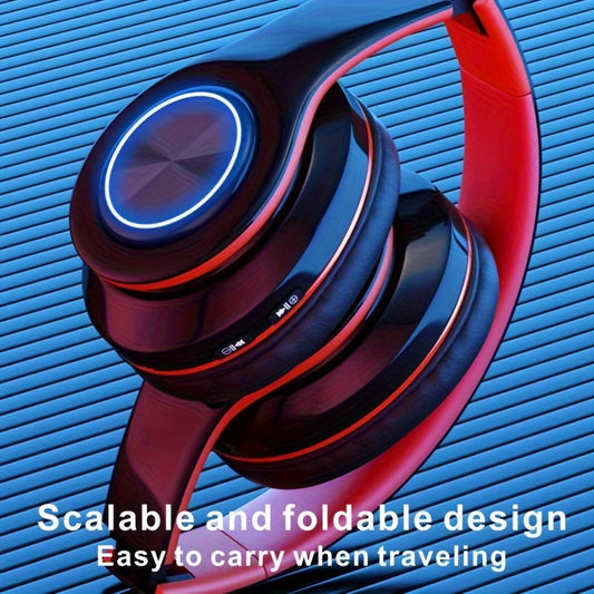 Wireless Earphones with Sound Reduction - Long Battery Life, Foldable, Head-Mounted for Sports and Gaming, Popular Gift Option