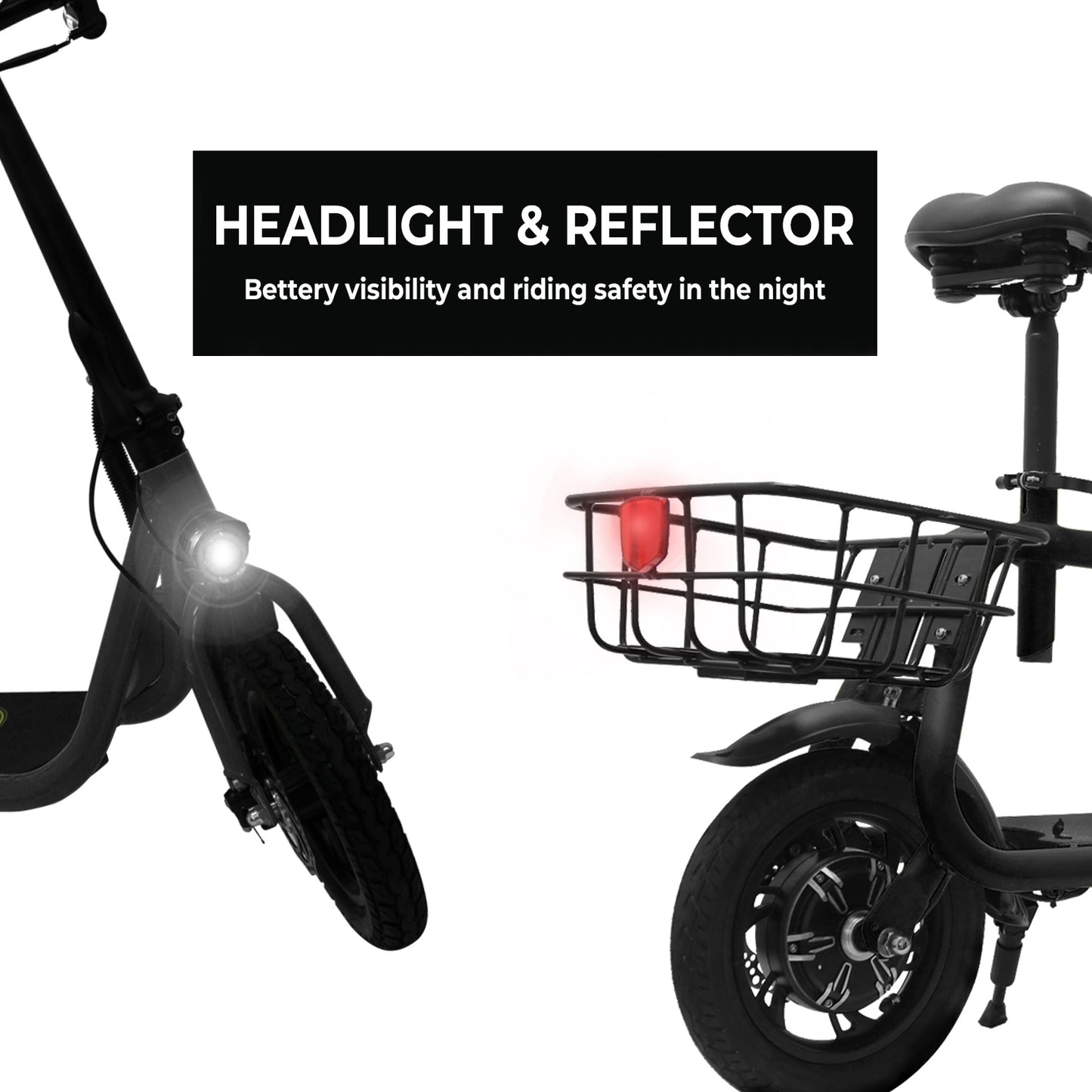 Wilibl R1 Electric Scooter for Adults – Foldable E-Scooter with Seat, 450W Brushless Motor, 265 lbs Max Load