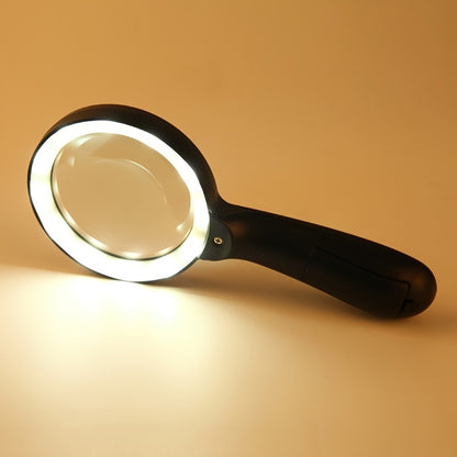 10X Lighted Magnifying Glass – Handheld Large Reading Magnifier with 12 LED Lights, Ideal for Seniors, Repair, Coins, and Reading