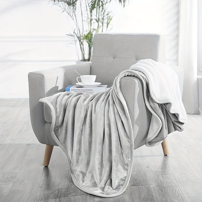 Wearable Blanket – Double Flannel Sherpa Shawl for Nap and Office Use, Multi-Functional Cover for Waist and Legs