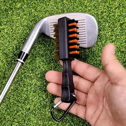 Golf Ball Cleaning Brush - Double-Sided Metal Bristles for Deep Cleaning, Essential Golf Accessories