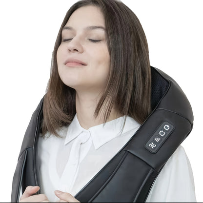 2024 ISKOVI Electric Neck Massager – With Heat for Neck, Shoulder, Back, Foot, Leg & Muscle Relief, Ideal Gift