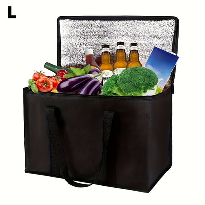 XL/Large Insulated Bag – Keeps Food Hot and Cold for Hours – Grocery Tote, Soft Cooler Bag, Pizza Warmer – Lightweight and Sturdy Zipper