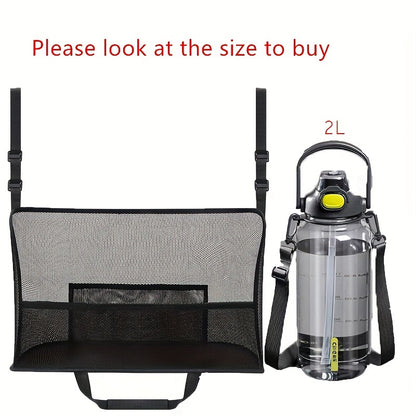 Large Capacity Car Seat Mesh Bag - Dog Storage Organizer, Handbag & Purse Clip Bag for Back Seat Pet Net Storage