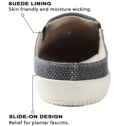 LazyStep Men's Trevor Orthopedic Slide Slipper - Arch Support for Comfort and Relief