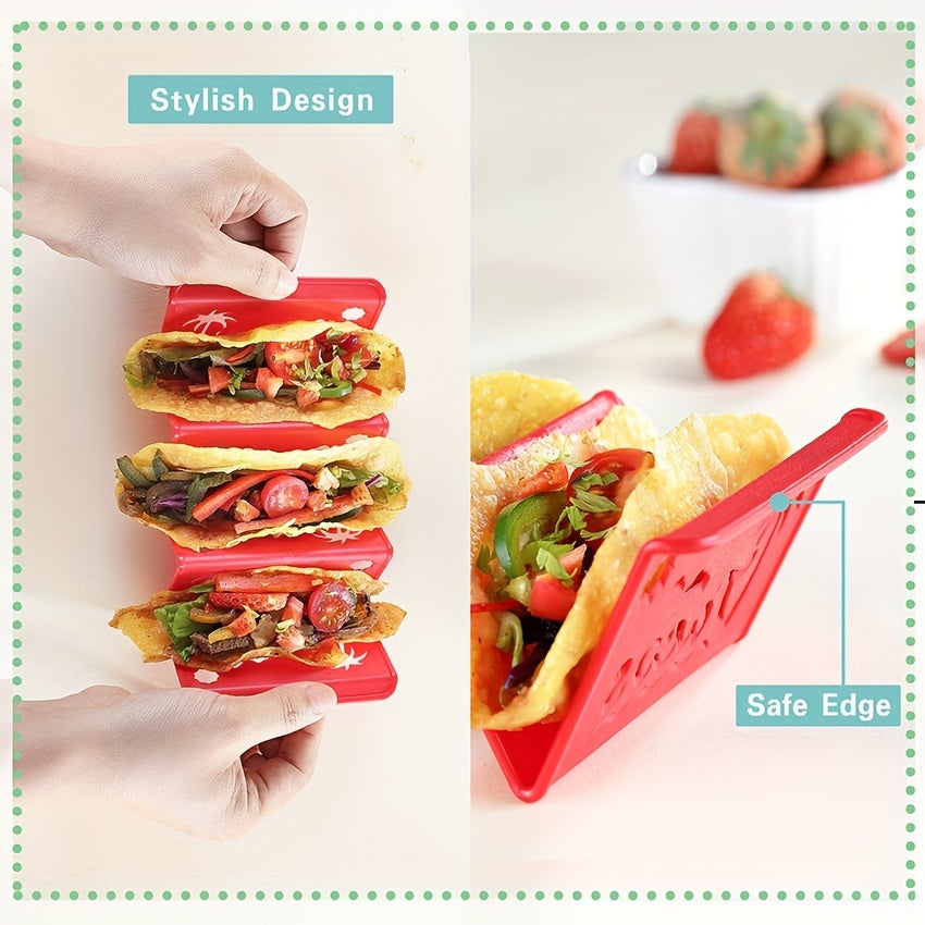 Reusable Taco Holders – 1/3/6pcs Colorful Washable Taco Stands, Safety Taco Rack, Also for Pancakes – Kitchen Gadgets and Kitchen Stuff