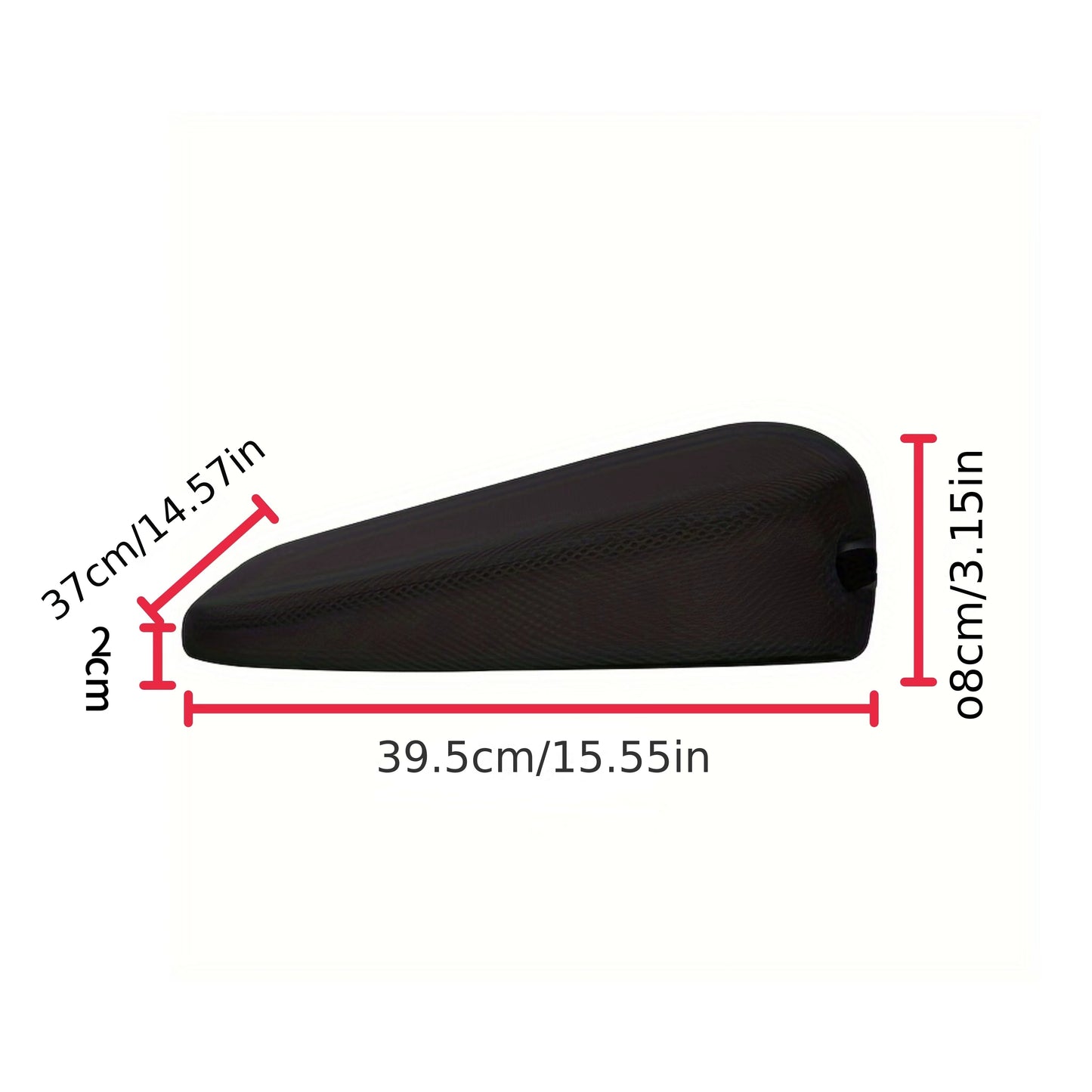 Thickened Car Seat Cushion with Angled Design for Short Stature - Boost Driving Comfort, Easy Care and Perfect Fit