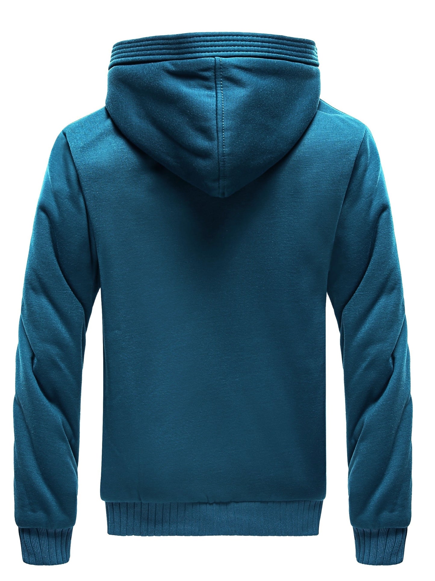 Winter Warm Fleece Zipper Hooded Jacket – Color Block Casual Hoodie – Women's Clothing