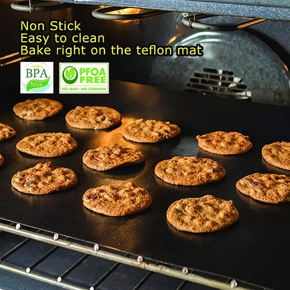 2-Pack Non-Stick Oven Mats – Heavy Duty, Reusable Liners for Electric and Gas Ovens – BPA and PFOA Free – Ideal for BBQ, Grilling, and Party Favors