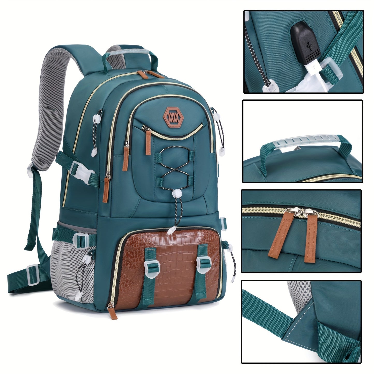 Outdoor Travel Backpack – Large Capacity Sports and Camping Backpack with Laptop Compartment and Shoe Storage, Ideal for Men and Women, School Bags, Gifts for Easter and Valentine's Day