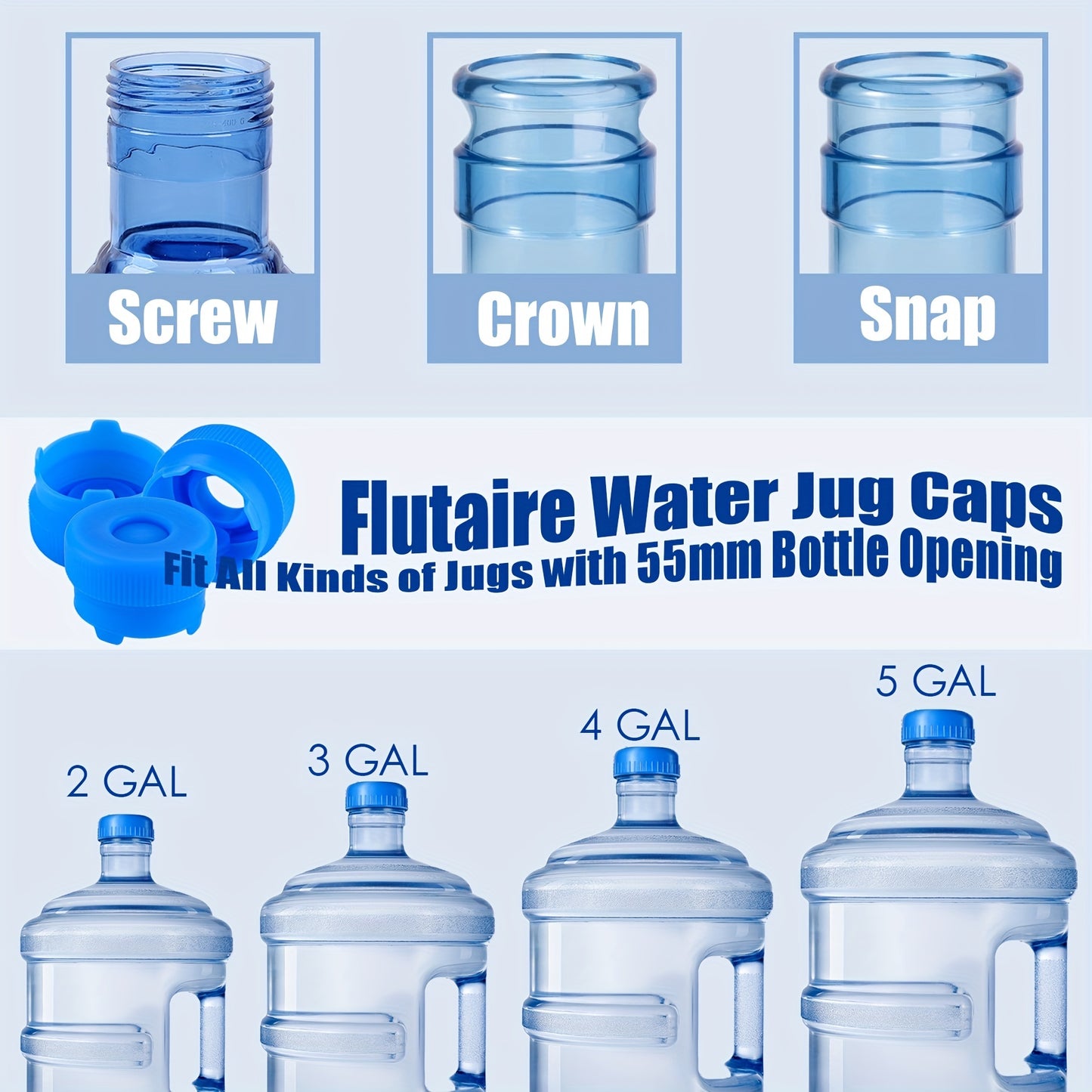 3pcs Silicone Water Bucket Lids - Fits 1, 2, 3, 4, 5 Gallon Buckets, Reusable, High-Temperature Resistant, Easy to Clean, Environmentally Friendly
