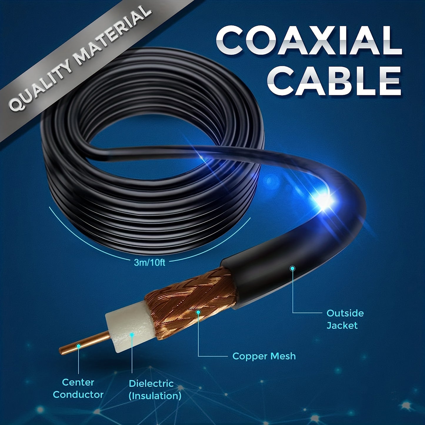 320+ Miles Long Range TV Antenna Pro – 360° Reception, 4K/1080P Compatible, High Gain Signal, Magnetic Base for Easy Indoor/Outdoor Installation, Weather Resistant