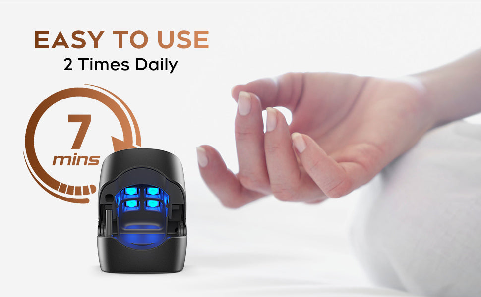 Nail Fungus Cleaning Light Device – USB Charge, 905nm Infrared & 470nm Blue Light for Onychomycosis Treatment
