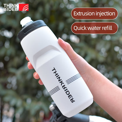ThinkRider High-Capacity Bike Water Bottle – 620/750ml, Durable PP, Leak-Proof, Easy to Clean, Ideal for MTB/Road Cycling