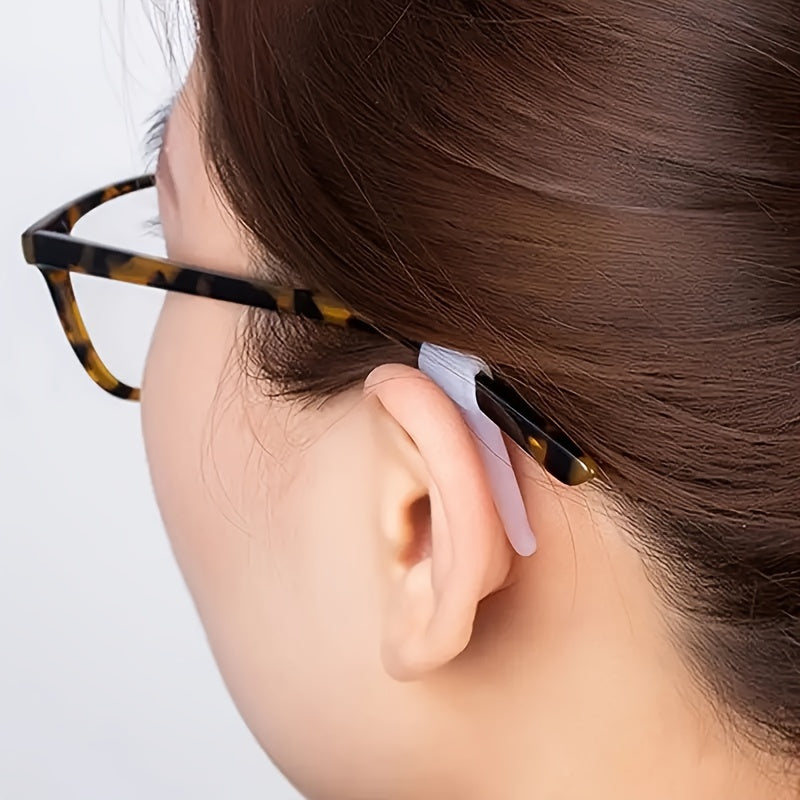 24pcs Silicone Anti-Slip Glasses Ear Clips – Soft, Non-Injurious, and Secure Ear Holders, 12 Pairs