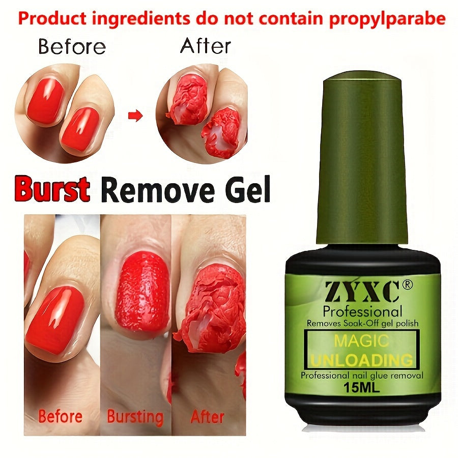 0.51oz Magic Soak-Off Nail Glue Remover – Quick Gel Polish and Nail Polish Remover