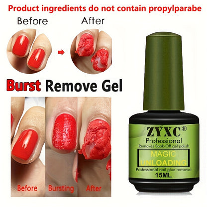 0.51oz Magic Soak-Off Nail Glue Remover – Quick Gel Polish and Nail Polish Remover