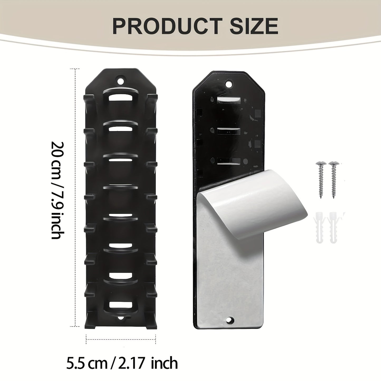 Feiku Wall-Mounted Hat Organizer – Space-Saving Baseball Cap Holder with Strong Adhesive, Easy Installation, Holds 8 Caps for Closet, Bedroom & Door