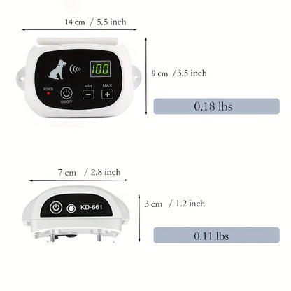 Wireless Dog Fence System - Electric Fence for Stubborn Dogs, Boundary Containment with Waterproof Training Collar, Large Signal Range (80-1640 ft), Rechargeable