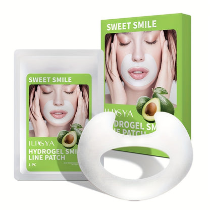 ILISYA Smile Line Patch - Aloe Vera and Niacinamide Gel Mask for Nourishing, Moisturizing, and Firming Facial Skin