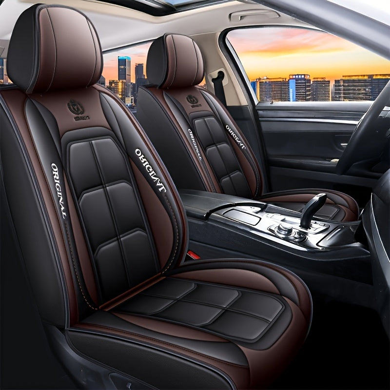 Universal Car Seat Cover – PU Leather Cushion Protector Mat for Sedan & SUV – Car Accessories – 1 Front Seat Cover