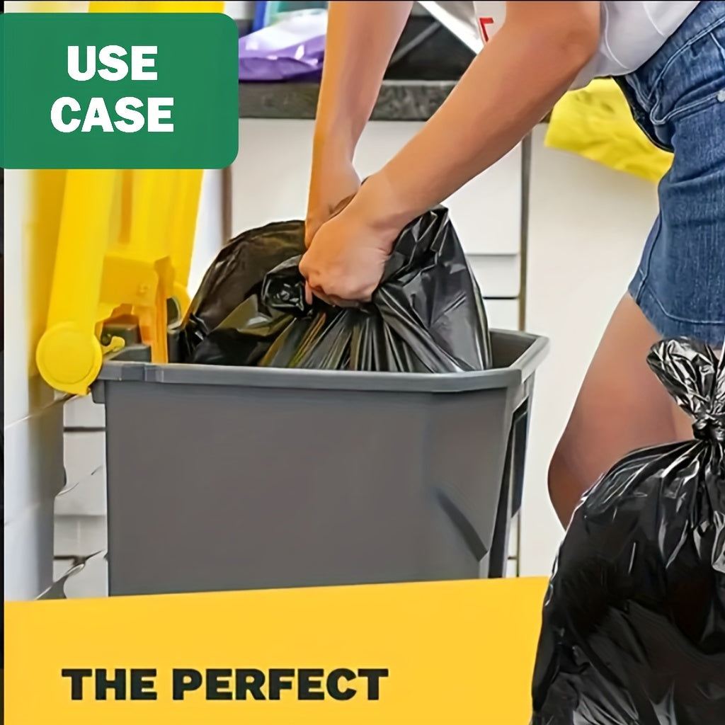 63 Gallon Heavy Duty Trash Bags - 20/40 Counts, Extra Large Lawn and Leaf Bags, Industrial Garbage Bags for Construction Sites and Workshops, Black