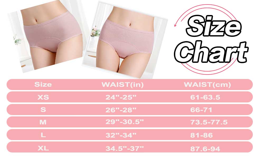 5Pcs Women’s Protective Cotton Menstrual Panties | Breathable Leakproof Briefs & Postpartum Underwear