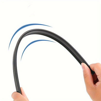 2pcs Car Side Window Wipers - Boneless Design with Multi-Functional Rubber Strip for Enhanced Visibility