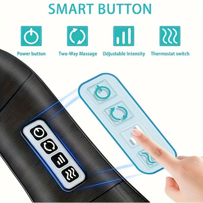 2024 ISKOVI Electric Neck Massager – With Heat for Neck, Shoulder, Back, Foot, Leg & Muscle Relief, Ideal Gift