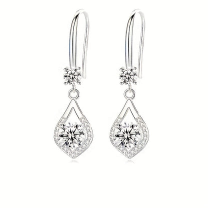 Silver-Plated Mozambique Drop Earrings – Elegant Jewelry for Professional Women