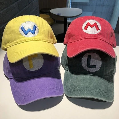 Unisex Washed Cotton Baseball Cap | Letter Embroidery Adjustable Hat for Men & Women