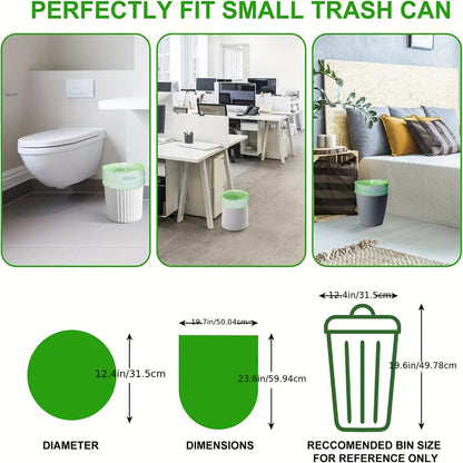 45pcs/3rolls Small Drawstring Trash Bags – 4 Gallons, 15 Liters Plastic Garbage Bags for Bathroom, Bedroom, Office, Restroom – Ideal for Home and Office Use
