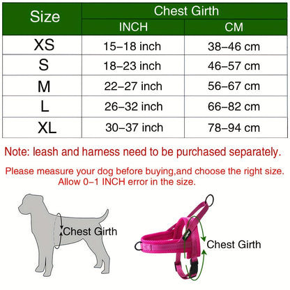 Adjustable Reflective No-Pull Dog Harness Vest – Escape Proof, Comfortable Fit for Small, Medium, Large Dogs, Ideal for Walking, Hiking, Running – King's Day Gift Idea