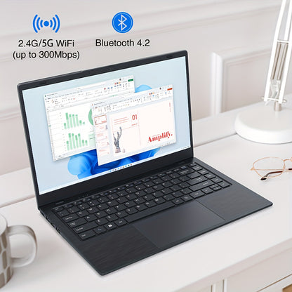 14 Inch Laptop – N4000 CPU, 8GB RAM, 256GB SSD, Windows 11 for Students & Professionals