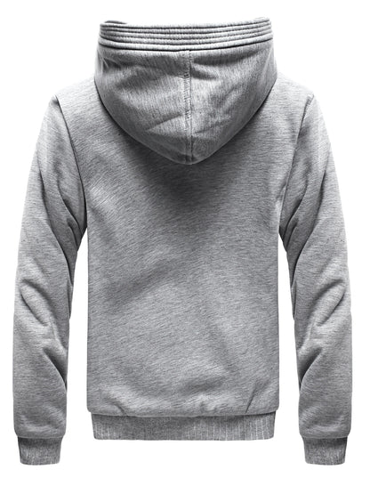 Winter Warm Fleece Zipper Hooded Jacket – Color Block Casual Hoodie – Women's Clothing
