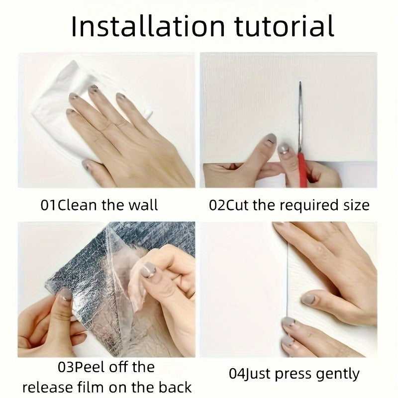 Luxurious Vinyl 3D Self-Adhesive Ceiling Wallpaper - Thickened, Heat Insulation, Waterproof | Peel and Stick, Removable, Easy to Install & Clean | Perfect for Living Room, Kitchen, Bedroom, Dormitory, Furniture