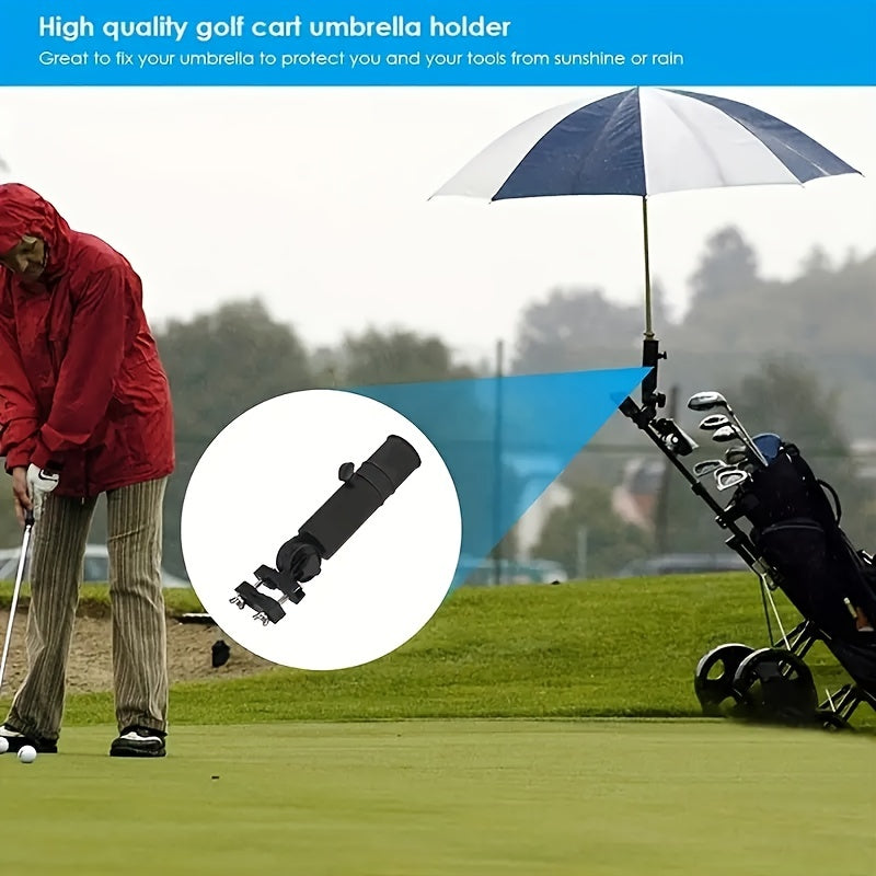 Adjustable Golf Umbrella Holder for Push Cart - Essential Golf Accessories for Weather Protection