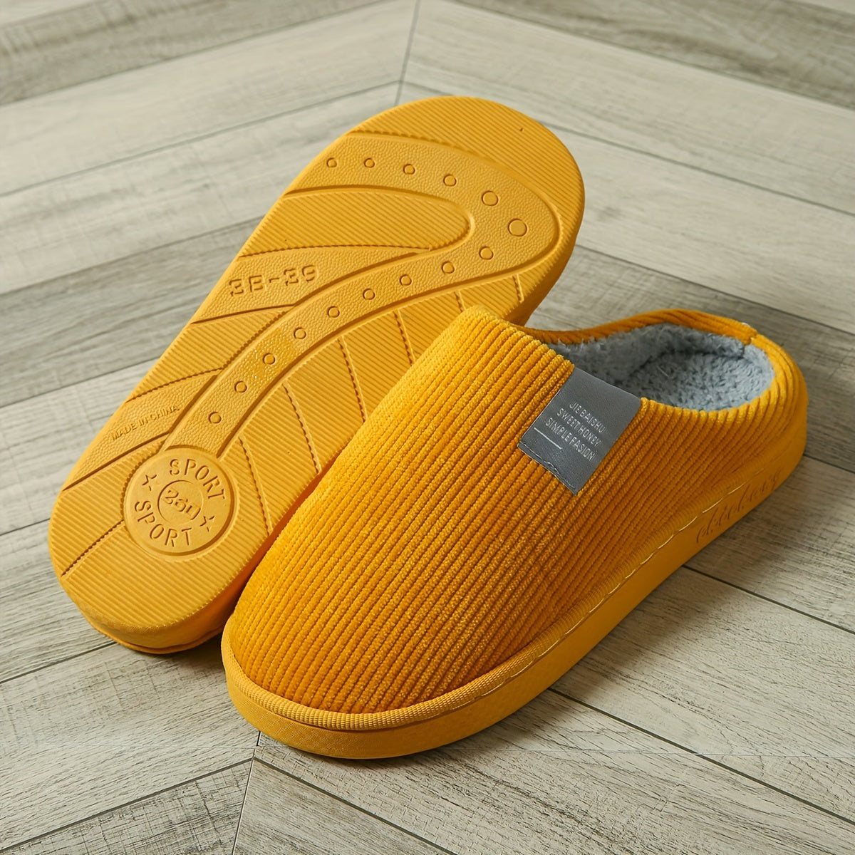 CozyFuzz Unisex Plush Slippers - Ultra Soft, Warm Closed Toe Fuzzy Slip-On Shoes for Indoor Wear, Perfect for Cold Winter Nights & Relaxation