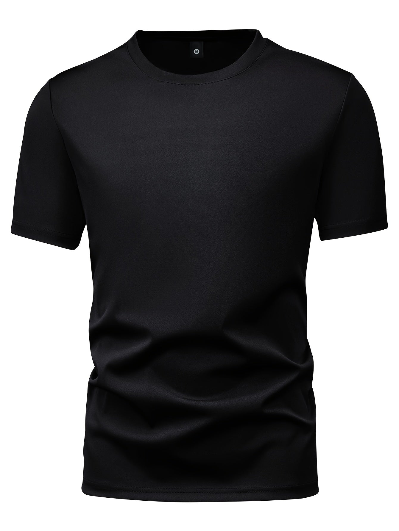 5pcs Men's Fashion Sports T-Shirts – Stylish Casual Stretch Tee Shirts with Round Neck – Comfortable & Breathable for Summer Wear – Ideal for Warm Weather, Value Pack
